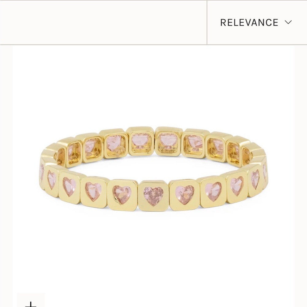 Lisa Gozlan Pink Love Lock Bracelet